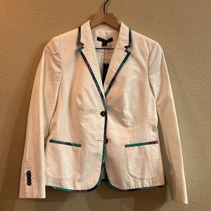Brooks Brothers classic fit white blazer 8P
